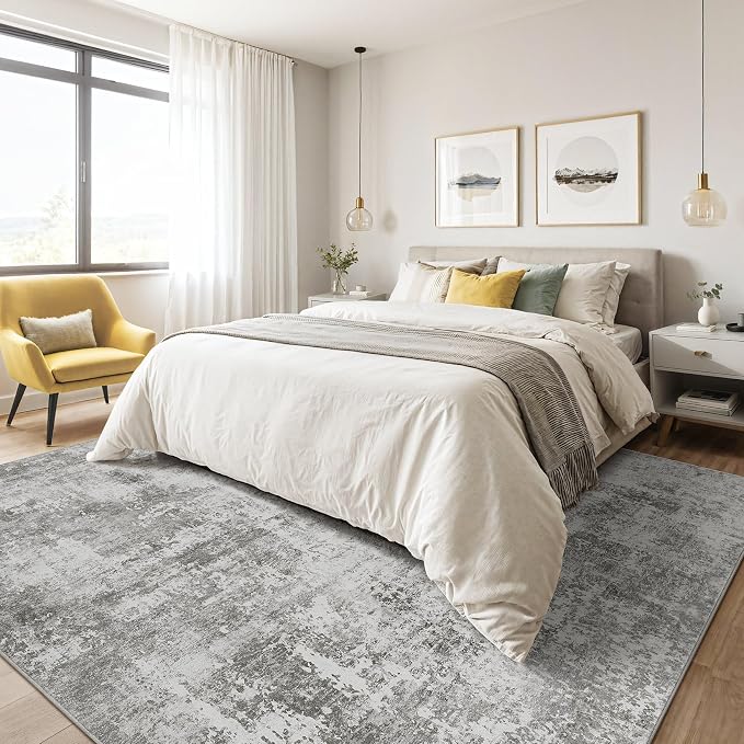 LOONGRUG 8x10 Area Rugs Washable Large Neutral Modern Living Room Rug | - Image 4