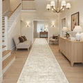 Soalmost Hallway Runner Rug 2'6" x 16' Washable Long Kitchen Rugs Beige | by Soalmost