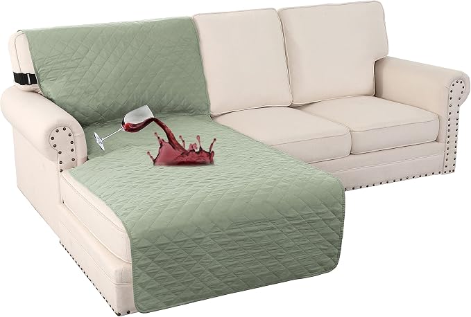 Turquoize 100% Waterproof Chaise Sofa Cover, 70 inch by Turquoize