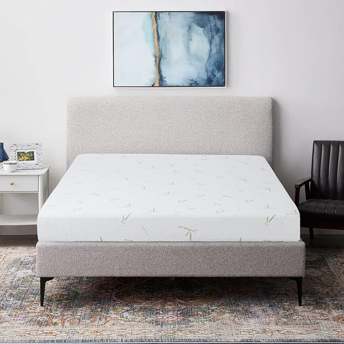 BestMassage | 8 Inch Queen Mattress | Gel Memory Foam | Medium Firm Feel | White | Bed in a Box, CertiPUR-US Certified | Pressure Relief, Cooling Ventilated Foam | Breathable Knit Cover