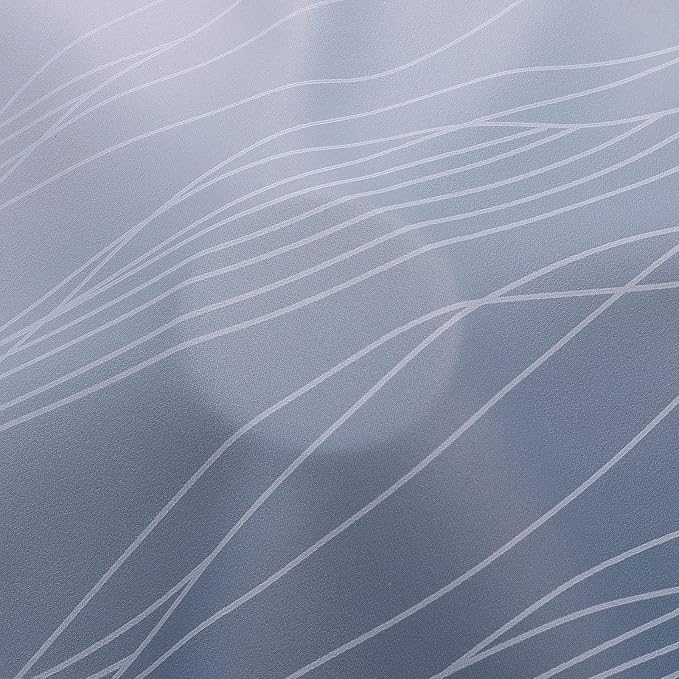 Navy Blue and Greyish White Blackout Curtains - Image 8