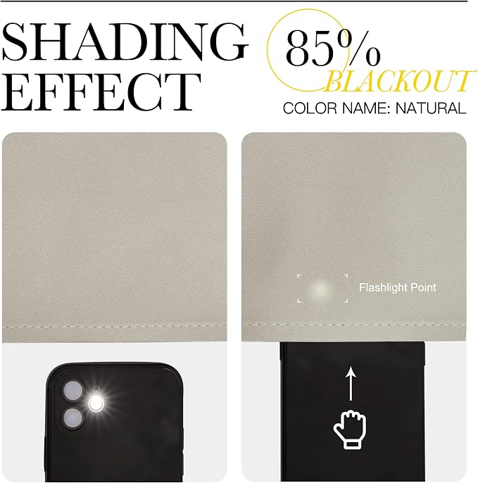 NICETOWN Blackout Curtains for Living Curtains, Room Darkening Window Curtain - Image 5