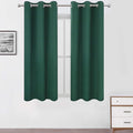 Green Blackout Curtains 34 x 54 Inch Length/Set of 2 Curtain Panels/Thermal by Lemomo
