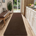 2x8 Runner Rug for Hallway, Long Runner Rugs Non Slip, Coffee | Soft Washable by AROGANAREARUG
