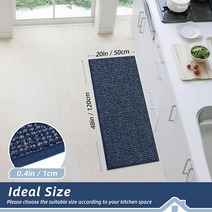 BEQHAUSE Kitchen Runner Rugs 20"x48", Kitchen Mats - Image 2