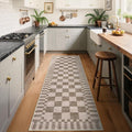 GarveeHome 2x8 Checkered Kitchen Runner Rug by GarveeHome