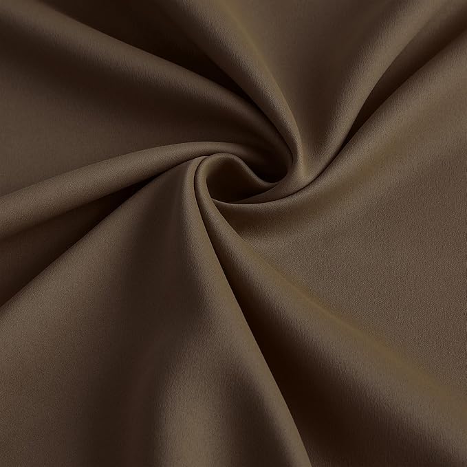 Brown Blackout Curtains 150 Inches Long, Extra Long Pinch Pleats Living Room - Image 7