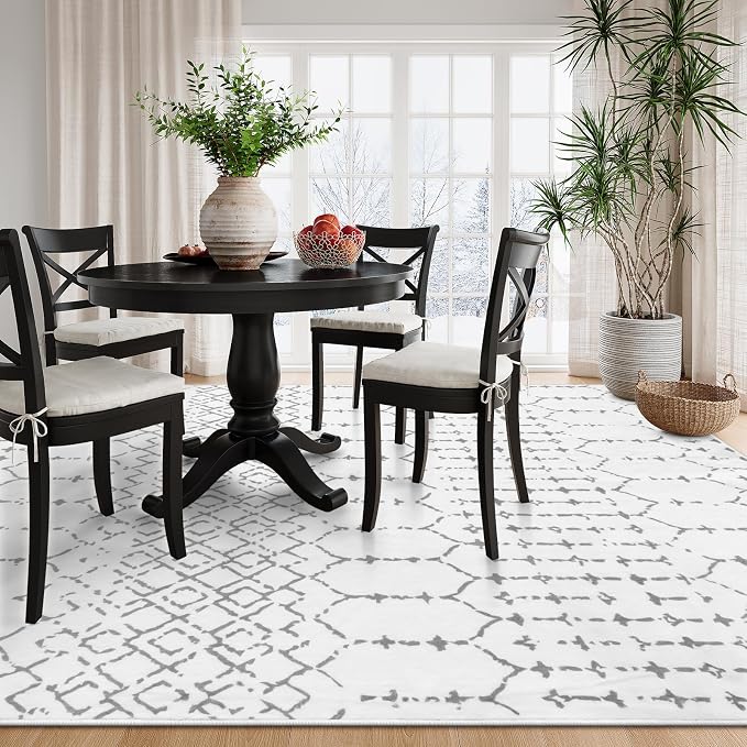 Lahome Moroccan Machine Washable Rugs 6x9 Rug - Image 9
