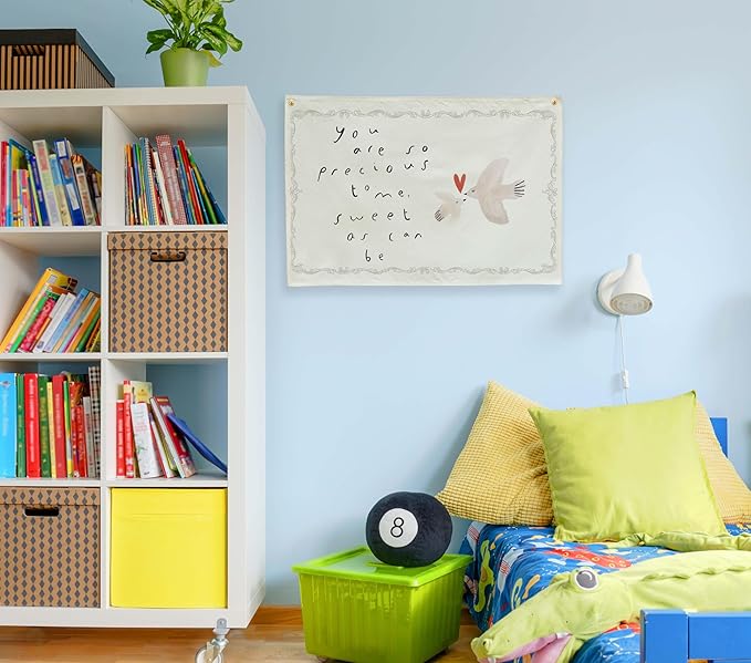 You Are So Precious-Nursery Rectangular Canvas Banner-Boho Flag Wall Sign Decor for Toddler Boy Girl Kids,Baby Room Above Crib Bedroom Playroom Reading Room Decor-Baby Shower Birthday Christmas Gift