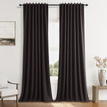 100% Blackout Curtains 90 Inch Length 2 Panels Set by Guken