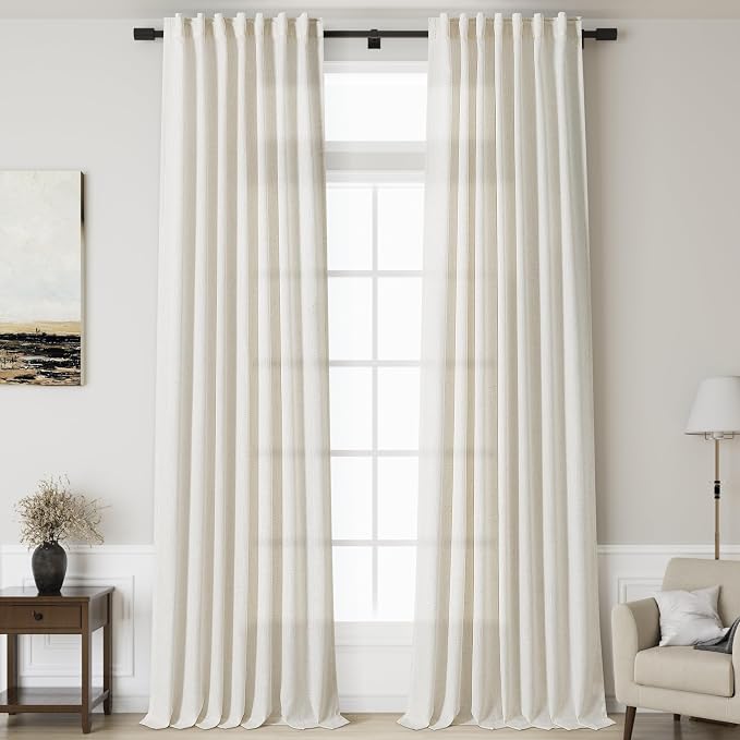 144 Inch Long Curtains 2 Panels by Nanspring