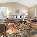 Yamaziot 9x12 Large Area Rug, Non-Slip Washable Boho Living Room Rug | Stain by Yamaziot