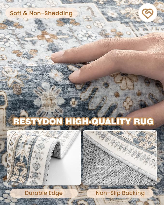 Washable Runner Rug 2.5x16, Non-Slip Long Kitchen Rugs, Soft Hallway Runner - Image 7