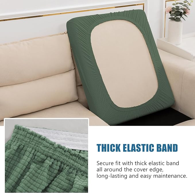High Stretch Water Repellent Sofa Seat Cushion Covers Couch Slipcover Stretch - Image 4