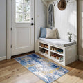 RELEANY Washable 2'x5' Abstract Area Rug by RELEANY