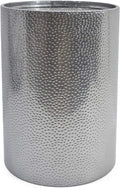 Christopher Knight Home Rache Modern Round Accent Table with Hammered Iron, Silver, 16 in x 16 in x 22.25 in