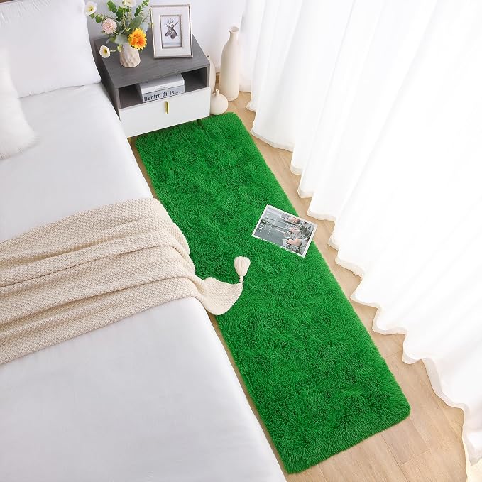 Chicrug Soft Runner Rugs for Bedroom Living Room Plush Fluffy Rug 2x6 | Shag - Image 4