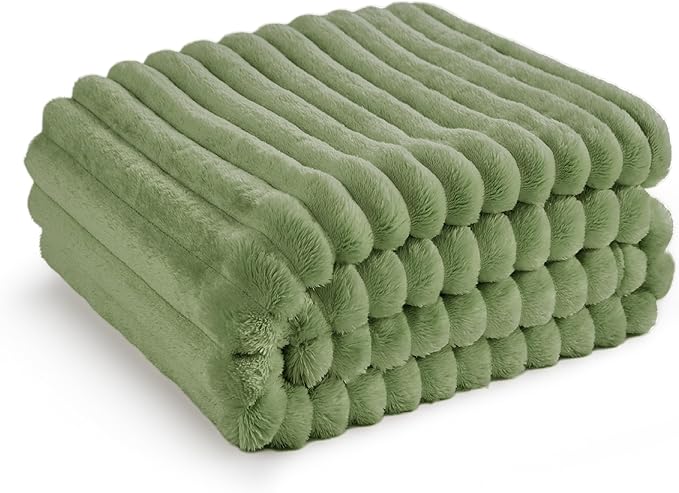 Bedsure GentleSoft Reseda Twin XL Blanket for Bed - Cozy Soft Blankets for Women, Cute Small Fleece Throws for Girls, Birthday Gifts for Women Decor Gifts for Mom, 66x90 Inches