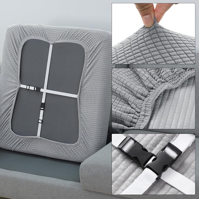 Fuloon Couch Cushion Slipcover, Super Stretch Individual Sofa Covers | 1 Pack - Image 4