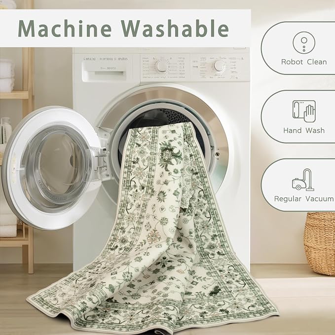 8x10 Washable Area Rugs for Living Room, Dining Room - Image 4