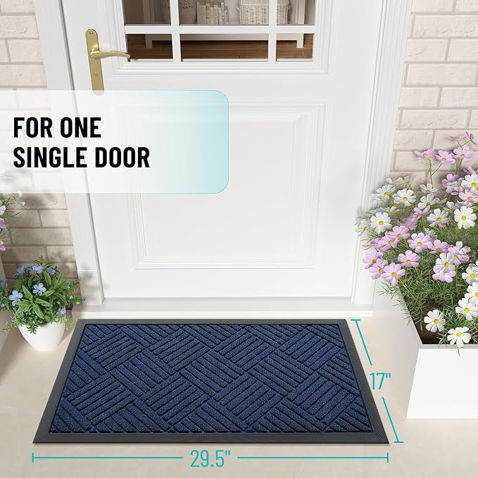 OLANLY Front Door Mat Outside Entrance, Waterproof Heavy-Duty Doormat | 29.5x17 - Image 2