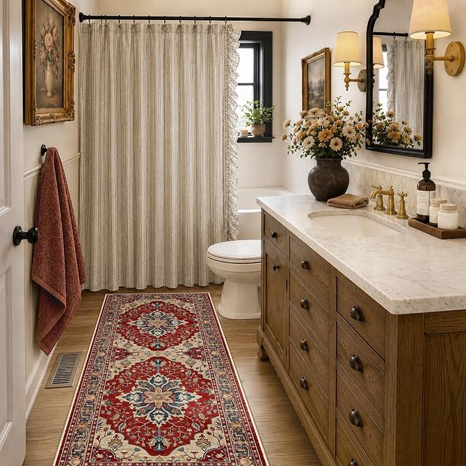 RELEANY Washable Area Rug, Runner 2'x6', Water Repellent, Pet Friendly - Image 2