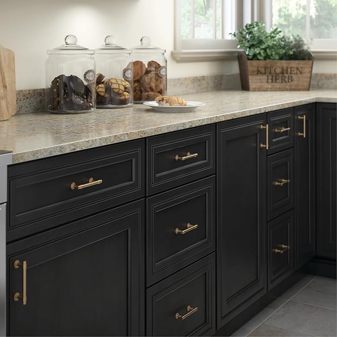 Franklin Brass Bar (20-Pack) Cabinet Handles 3" Hole Center Pulls | Champagne Bronze Hardware Kitchen Door, Drawers, Dressers, Furniture P29520K-CZ-B2