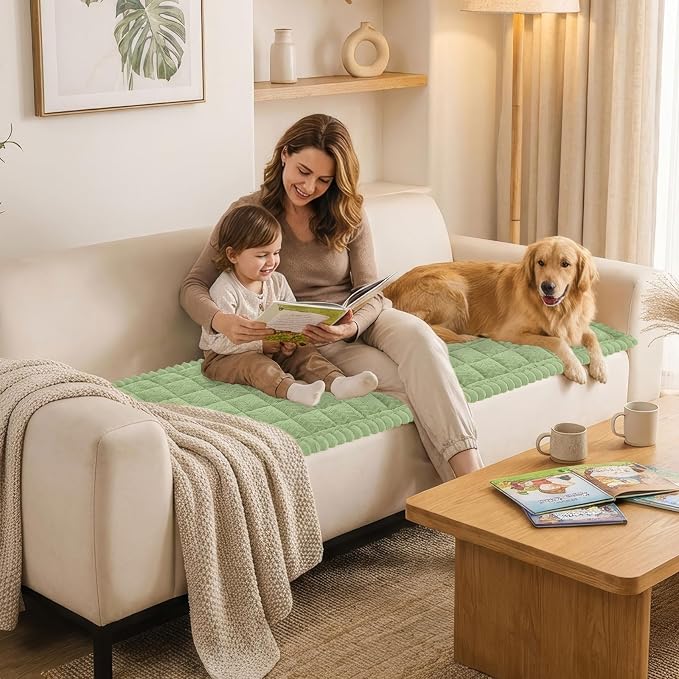 Smiry Couch Cover for Dogs, Non Slip Fuzzy Pet Sofa Covers Washable | Sofa - Image 8