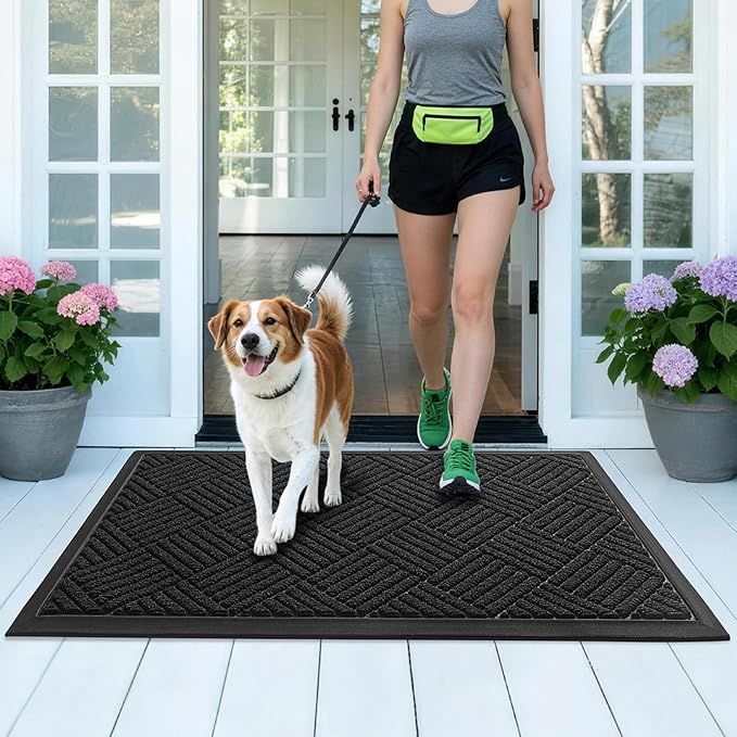 Front Door Mat, Heavy Duty Waterproof Doormat 29.5"x17", Stain Fade Resistant - Image 9