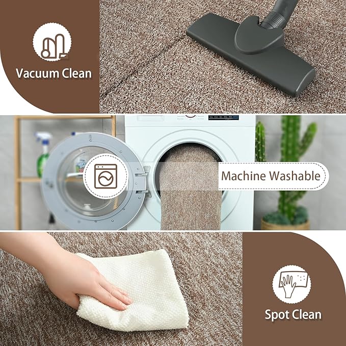 7x10 Area Rugs for Living Room Non Slip Dorm Bedroom Rug, Minimalist Washable - Image 6