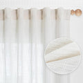 MYSKY HOME Natural Curtains 84 Inches Long, Semi Sheer Light Filtering Soft by MYSKYHOME