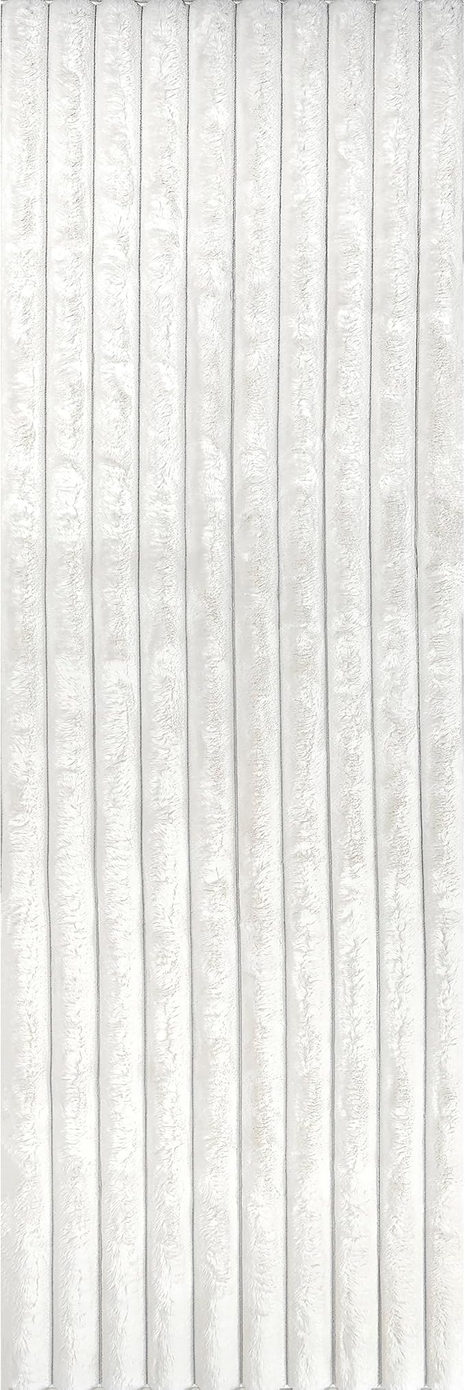 nuLOOM Kai Off White Striped Washable Runner Rug, Off White - Image 5