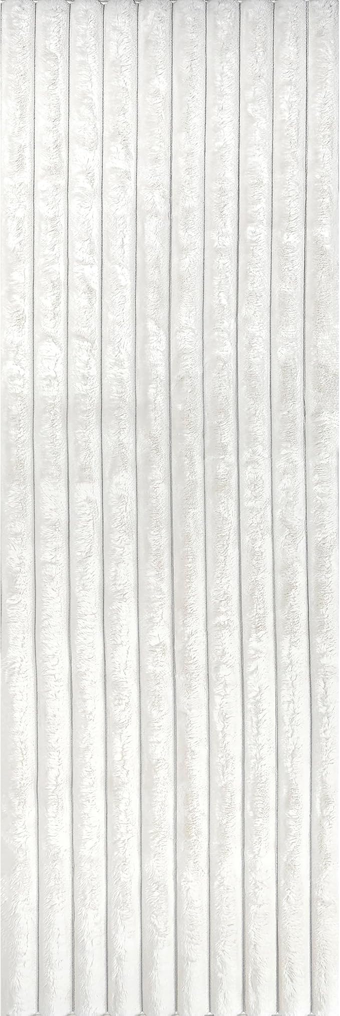 nuLOOM Kai Off White Striped Washable Runner Rug, Off White - Image 5