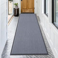 OLANLY Front Door Mat 71x30, Waterproof Heavy-Duty Indoor Outdoor Doormat | Ash by OLANLY