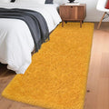 2x6 Bedside Area Rugs for Bedroom Soft Fluffy Shag Beige Yellow Carpet for by JiaoBaba