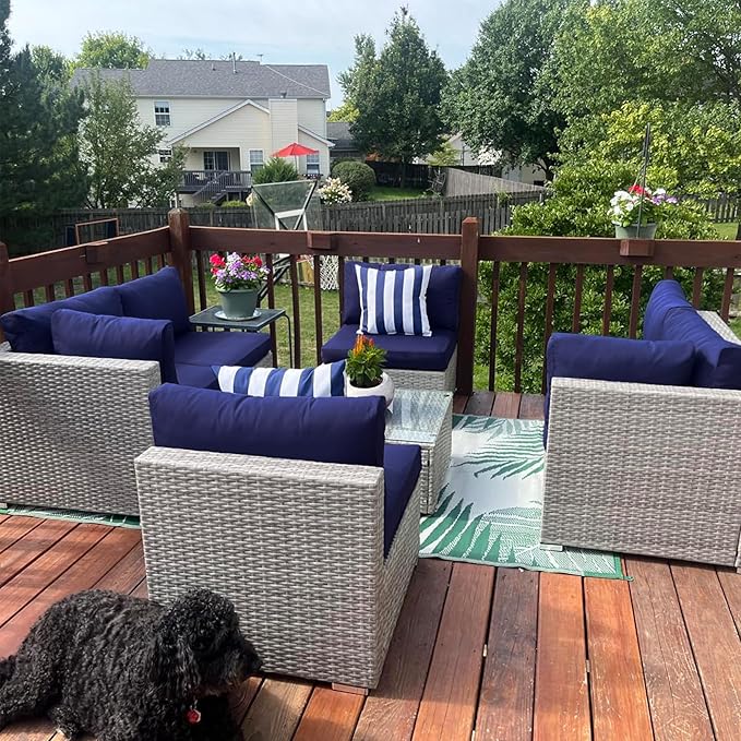 Sqodok Outdoor Cushion Covers 18x18 inch, Wicker Chair - Image 7