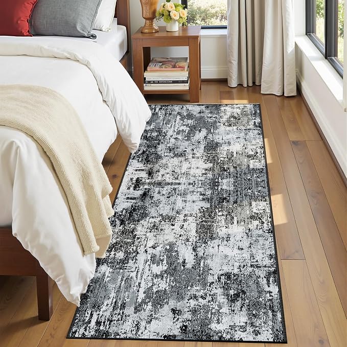RELEANY Washable Runner 2'x10' Abstract Area Rug - Image 5