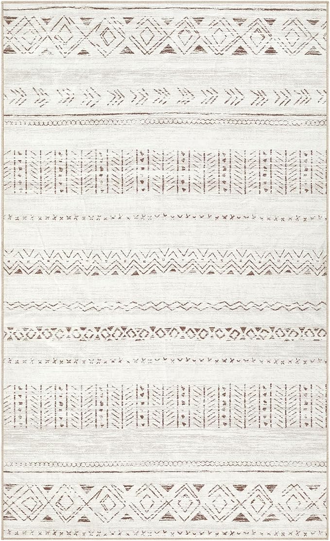 cotiled Washable 3x5 Entryway Rugs: Boho Moroccan Soft Small Rug | Solve Modern - Image 6