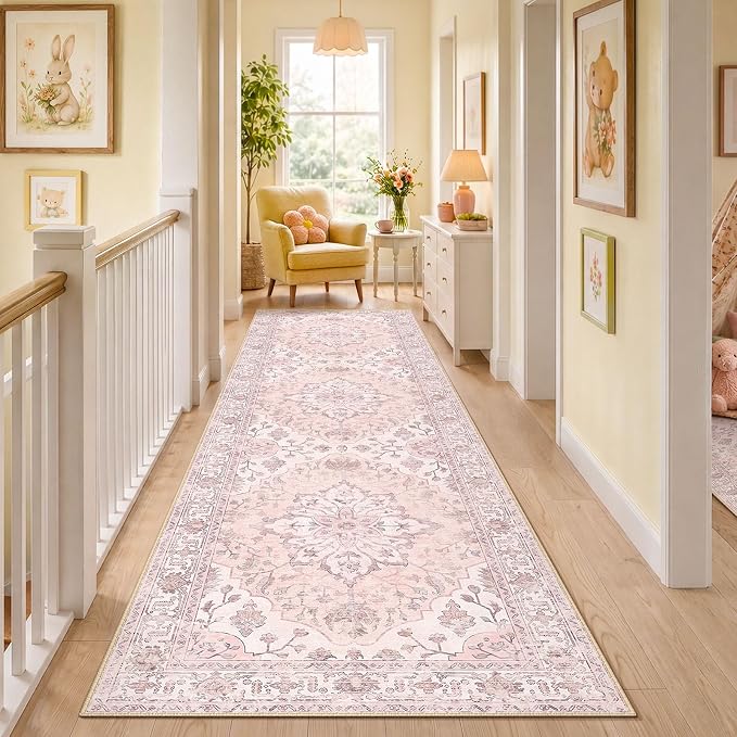 RELEANY Washable Area Rug, Runner 3'x10', Water Repellent, Pet Friendly by RELEANY
