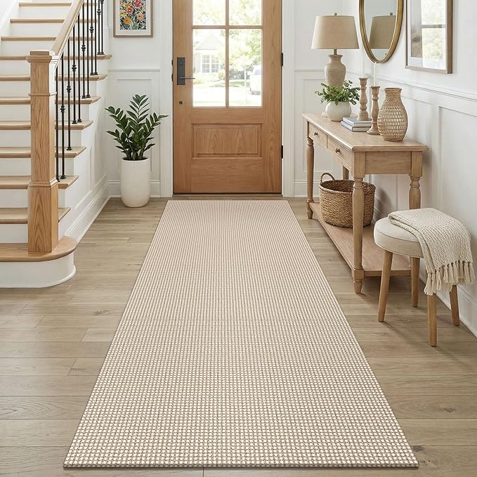 KOZYFLY Runners for Hallways 3x8 ft Washable Kitchen Runner Non Slip Rubber by KOZYFLY
