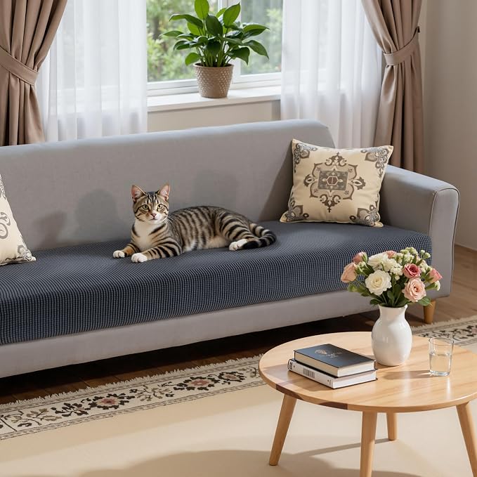 Hokway Stretch Couch Cushion Covers, Stretch Sofa Cushion Covers, Washable - Image 5