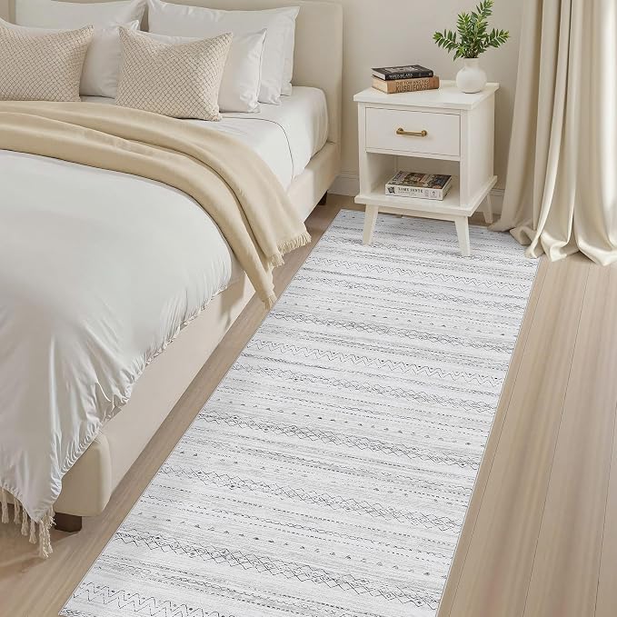 cotiled Hallway 2.6x8 Runner Rugs Washable Boho Moroccan Soft Rug | Solve - Image 3