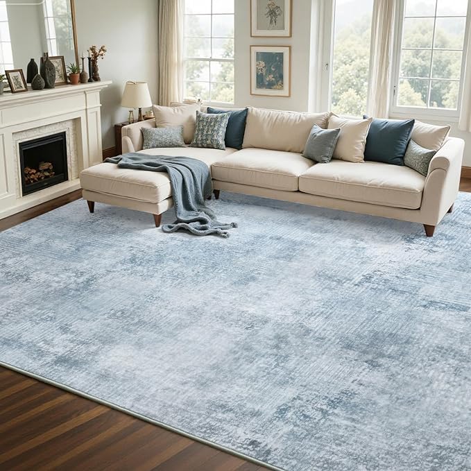 8x10 Ft Large Area Rugs for Living Room, Soft Non-Slip Washable Rugs Modern by Cuzwlovita