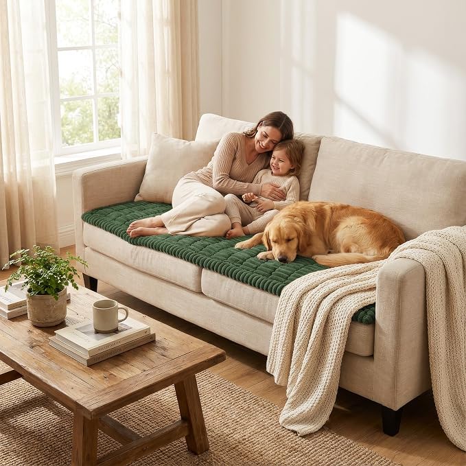 Smiry Couch Cover for Dogs, Non Slip Washable Sofa Protector for Pets | Soft - Image 6