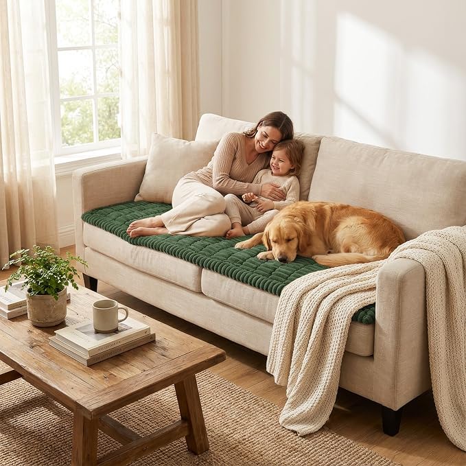 Smiry Couch Cover for Dogs, Non Slip Washable Sofa Protector for Pets | Soft - Image 6