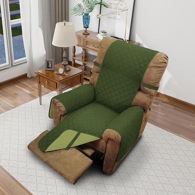 Reversible Chair Covers for Recliner Oversized, Huntergreen | Recliner by LuxshareHome