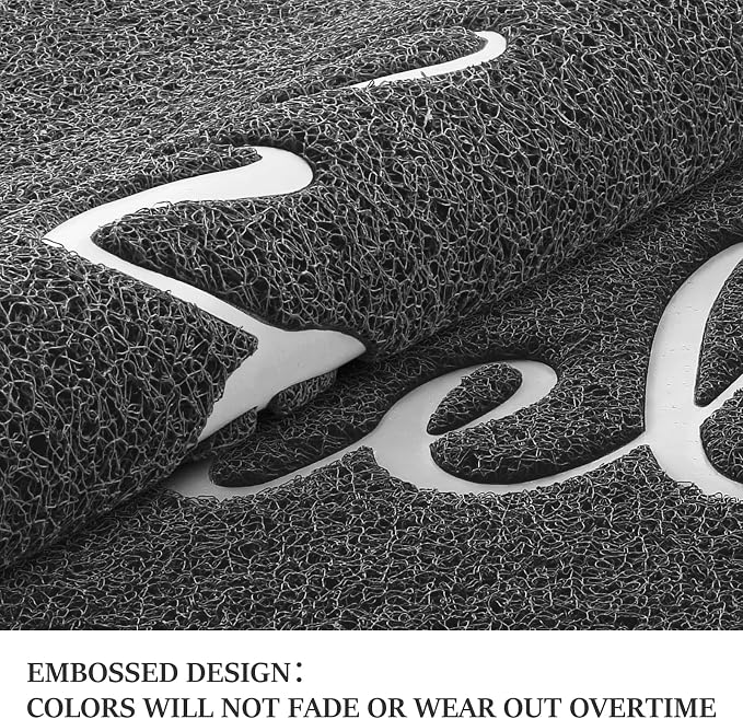 Door Mat Welcome Mat Floor Mat for Entryway, High Traffic Areas | Low Profile - Image 5