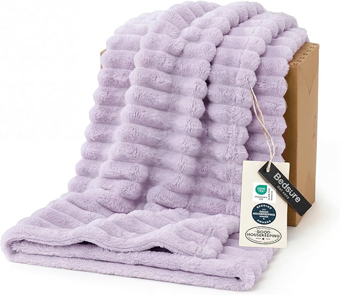 Bedsure Soft Throw Blanket for Couch Decor Gifts Lavender Fog 50"x70" | by Unknown