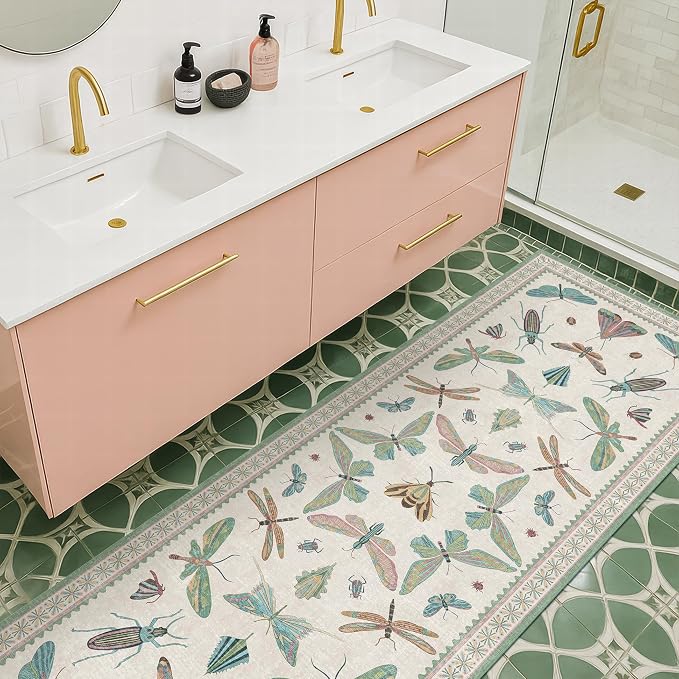 Mint Green Washable Bathroom Rug - Image 6