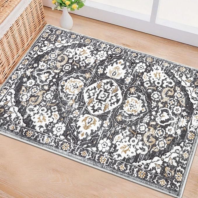 HEBE Indoor Door Mat 2'x3', Washable Welcome Mat - Image 6